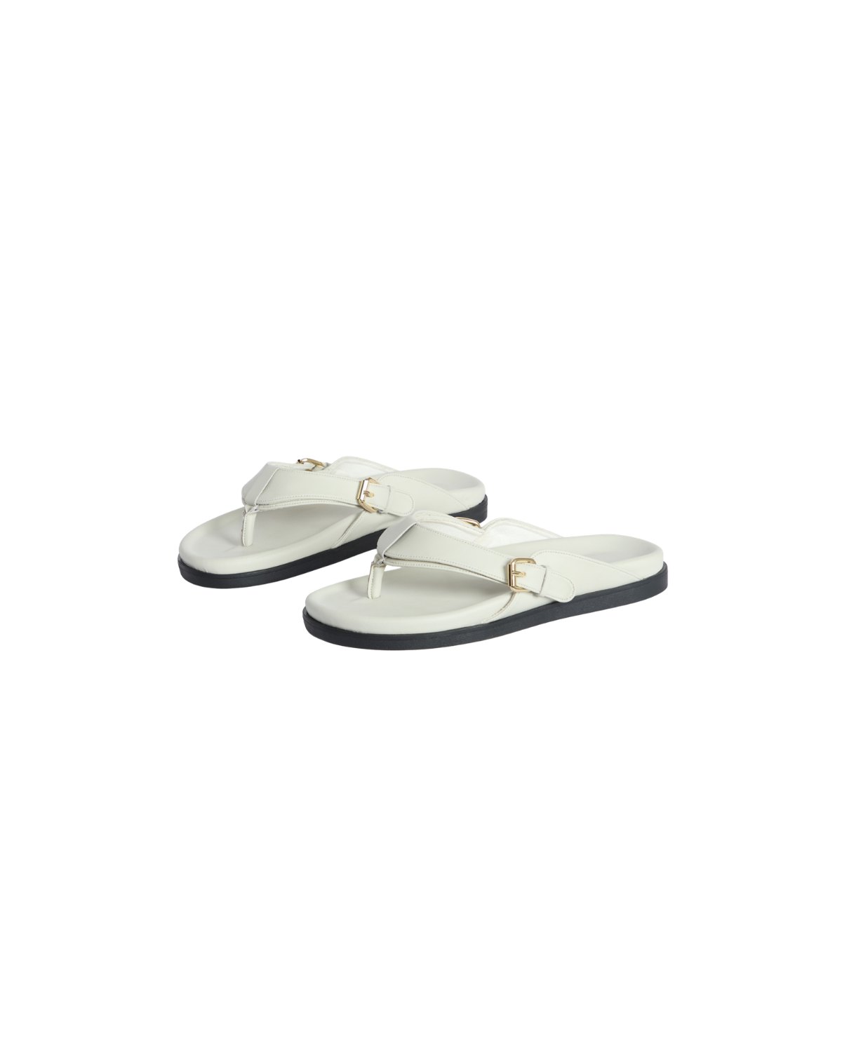 LOUNGE FLIP FLOPS - WHITE LAMBO