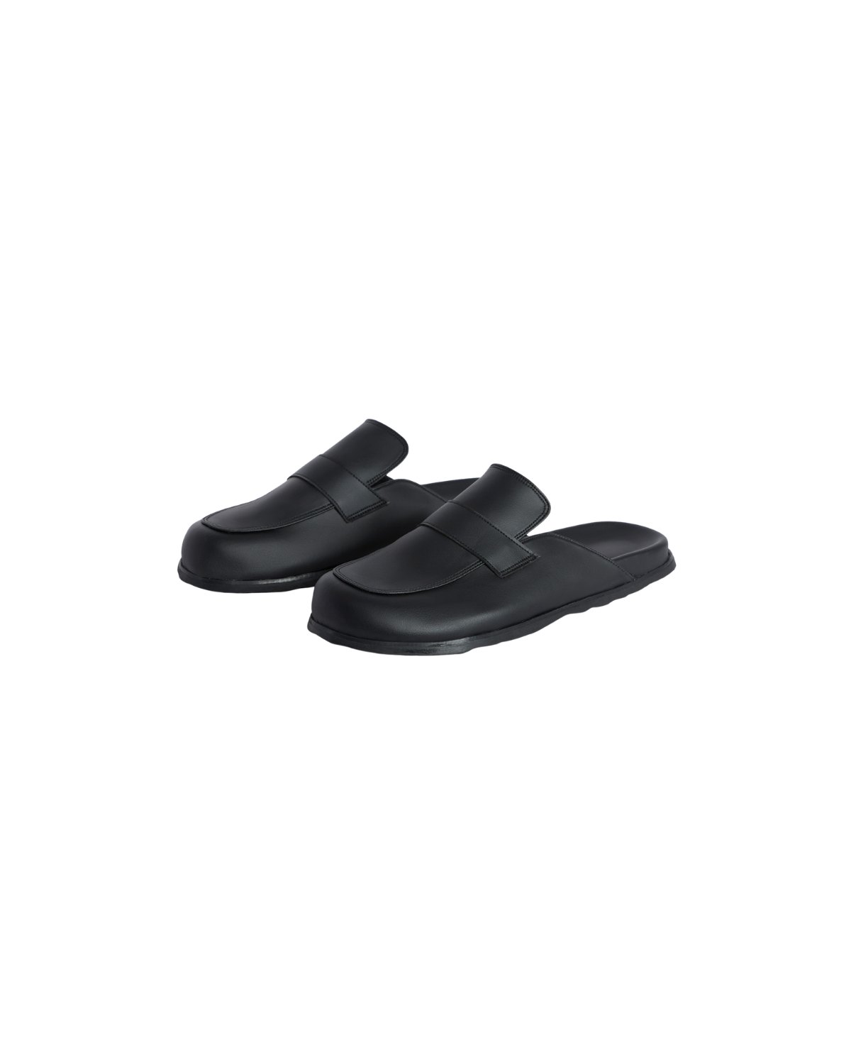 DUNE SLIPPER - BLACK LAMBO